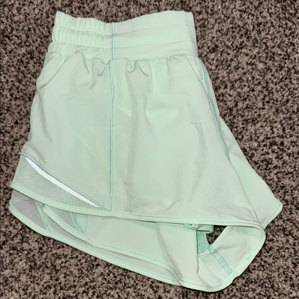 Lululemon Athletica Green Athletic Shorts Lightweight Performance